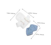 PartyKindom Vêtements pour Poupées Ensemble Ours Peluche Hoodie et Pantalon Tissu Doux Tenue Confortable et Facile à Changer pour Jeux Garçon Fille