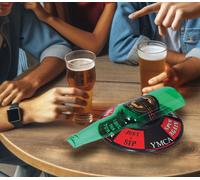 Partykracher Enterrement de vie de garçon Jeu d'alcool amusant Bière Boissons Jeu adulte Célébration Ronde Roulette à boire Jeu de société, Couleur : Vert