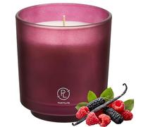 PartyLite Bougie parfumée rechargeable en pot, mûres et framboises avec parfum vanille et musc, aromathérapie à mèche unique avec 45 à 50 heures de combustion, idéale pour la décoration d'intérieur