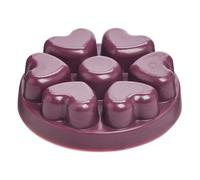PartyLite Galets de Cire parfumée Scent Plus® en Forme de cœur, Parfum Mulberry, fondants de Cire sans Flamme pour brûle-Parfum, Jusqu’à 60 Heures de Diffusion, décoration d'intérieur, idée Cadeau