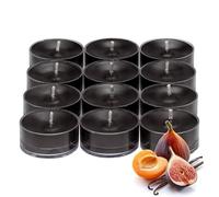 PartyLite Lot de 12 bougies chauffe-plat, figues et fruits avec parfum vanille, aromathérapie avec jusqu'à 4 à 6 heures de combustion, idéal pour la décoration de la maison, les cadeaux de vacances et