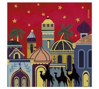 PARTYLOSOPHY OH Yeah - Lot de 30 serviettes en papier - Décoration Rois Mages - Table décorative Rois Mages - 33 x 33 cm - Gobelet jetable - Design unique