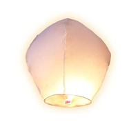 PartyMagix Lanterne céleste biodégradable - 10, 20, 30 ou 50 pièces - Couleurs Assorties Blanc, Rouge ou cœur - Lampions Volants pour Mariage, Anniversaire, fête, Nouvel an, Hommage