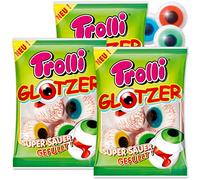 PartyMarty Trolli Glotzer Lot de 12 bonbons, le plaisir fruité et acidulé qui fait peur, pas seulement pour Halloween
