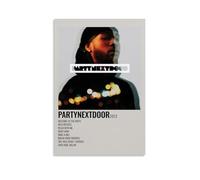 PartyNextDoorPoster mural imperméable pour la maison, résistant à l'humidité, facile à installer et résistant à la décoloration, style sans cadre, 50 x 75 cm
