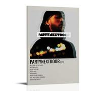 PartyNextDoorPoster mural imperméable, résistant à l'humidité, facile à installer et à la décoloration, style cadre, 50 x 75 cm