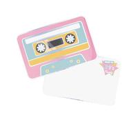 PartyPro lot de 8 invitations K7audio pour anniversaire