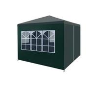 Tente de réception - vidaXL - 3 x 3 m - Vert - Polyéthylène - Acier