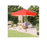 vidaXL Tente de réception pliable 2 x 2 m Rouge