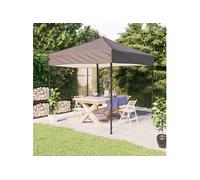 Partytent inklapbaar 2x2 m taupe93498