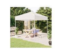 Vidaxl Tente De Réception Pliable Blanc 3x3 M Blanc