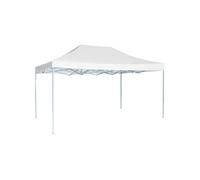 Vidaxl Tente De Réception Pliable Professionnelle 3x4 M Acier Blanc Blanc
