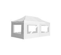 Partytent inklapbaar met wanden 6x3 m aluminium wit45510