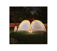 vidaXL Partytent met LED en 4 zijwanden 3,6x3,6x2,3 m camouflage93078 G