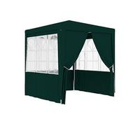 Partytent met zijwanden professioneel 90 g/m² 2,5x2,5 m groen48534