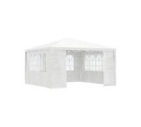 vidaXL Tente de Réception avec Parois Belvédère Tonnelle Pavillon Chapiteau Mariage Barbecue Voyage de Camping Mariage 4x4 m 48525