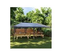 vidaXL Tente de réception professionnelle 4x6 m 90 g/m² Anthracite/Blanc