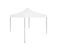 Vidaxl Tente Réception Pliable Professionnelle 2x2 M Acier Blanc Blanc