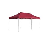 vidaXL Tente de réception pliable Aluminium 6x3 m Bordeaux Rouge – Imperméable