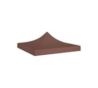 Partytentdak 270 g/mÂ² 2x2 m bruin 315345