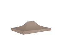 vidaXL Partytentdak 270 g/mÂ² 4x3 m taupe315356 Taupe G