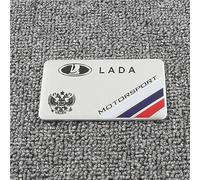 PartyUnix emblèmes Autocollant Voiture 3D Logo métal Insigne pour Lada Latéral Corps Queue de Coffre Badges Accessoires Collants,B