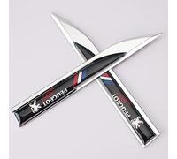PartyUnix emblèmes Autocollant Voiture 3D Logo métal Insigne pour Peugeots 408 308 3008 Latéral Corps Queue de Coffre Badges Accessoires Collants
