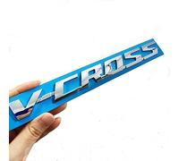 PartyUnix emblèmes Autocollant Voiture 3D Logo métal Insigne pour V-Cross VCROSS Latéral Corps Queue de Coffre Badges Accessoires Collants,A