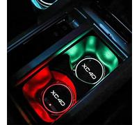 PartyUnix Porte-gobelets Accessoires Anti-saleté pour Volvo XC40 XC 40 Gobelet Tapis LED Intérieure D'ambiance USB de Dessous Verre