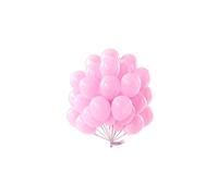 PartyWoo Lot de 50 ballons rose clair 30,5 cm, ballons hlium en latex rose ple pour bb, fte prnatale, rvlation du sexe, Saint-Valentin,
