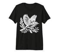 Parula Magnolia Linéaire Ornithologue T-Shirt Haut de Gamme