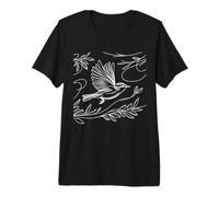 Paruline Cerulee Dessin Ornithologue T-Shirt Haut de Gamme