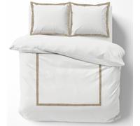 Parure 3 P. 100 % Coton Blanc 240 X 220 Cm