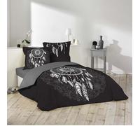 Parure 3 p. 240 x 220 cm imprime 42 fils dessin place ista Noir