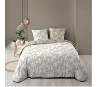 Douceur d'Intérieur – Parure 3 Pièces Oliana – 260 x 240 cm, Réversible, 100% Coton