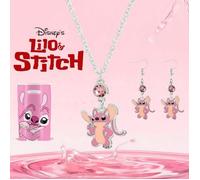 Parure Angel Disney Lilo et Stitch Collier et Boucle d'Oreilles + Sac Collector