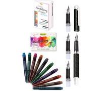 Parure Calligraphie Handlettering - Stylo Plume Black Style - 4 Plumes