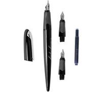 Online Parure calligraphie - Stylo plume ergonomique corps noir - 3 plumes différentes - Noir G