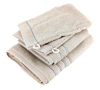 Parure de bain 4 pièces coton 500 g/m² CHARM Ivoire
