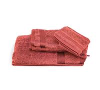 Parure de bain 5 pièces ROYAL CRESENT Rouge Terre Cuite 650 g/m2