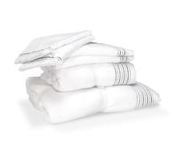 Parure de bain 6 pièces JULIET Blanc 520 g/m2