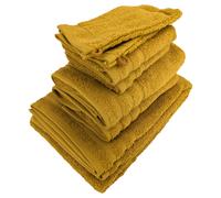 Parure de bain EFFICIENCE PURE jaune Mimbre 7 pièces