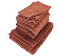 Parure de bain EFFICIENCE PURE rouge Country 7 pièces