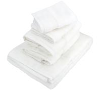 Parure de bain LUXOR 5 pièces blanc