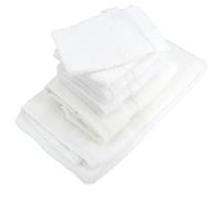 Parure de bain LUXOR 6 pièces blanc