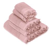 Parure de bain TETHYS 5 pièces micro-coton rose Rose