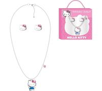 Parure de bijoux La Reine des Neiges avec collier et boucles d'oreilles - Bijoux pour enfants avec Elsa et Anna pour filles fans de Disney