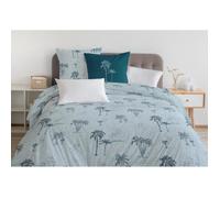 Parure de couette 100% coton - TINGHIR - Bleu - Rectangulaire - Fantaisies & Jungle