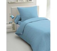 Parure de couette 2 pieces - HOME LINGE PASSION - HP72068 - Microfibre 82 g - 140 x 200 cm - Bleu ciel