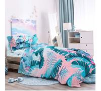 Parure de Couette Disney Lilo & Stitch à fleurs lit simple